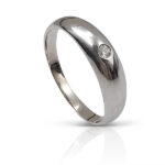 White gold diamond ring ? signet engagement ring
