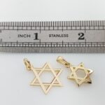 gold pendant star of david