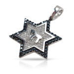 gold pendent star of david with chai