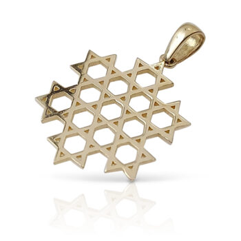 Gold pendant 13 Star of David